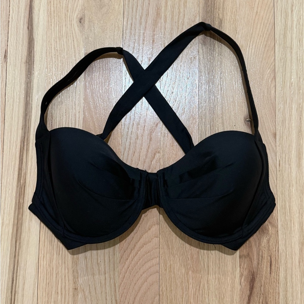 Calvin Klein Black Bathing Suit Top